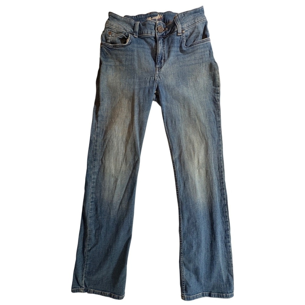 Wrangler Bootcut Jeans Womens 9x32 Blue Stretch Denim Medium Wash Casual Classic